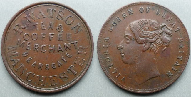 Manchester, R Watson tea dealer